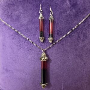 🖤 Vampiric Blood Vial Earings